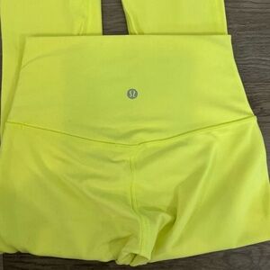 Lululemon Align HR Crop 23” neon yellow